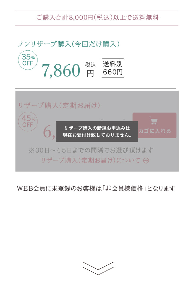 ノンリザーブ購入(今回だけ購入)