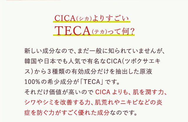 CICA（シカ）よりすごいTECA（テカ）って何？